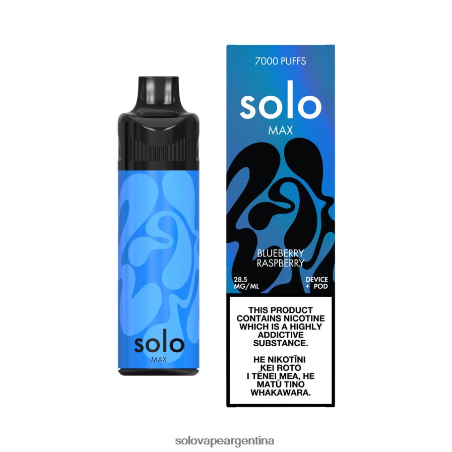 frambuesa arándano Solo MAX kit de cápsulas 4HNV8V65 | Solo Vape Precio
