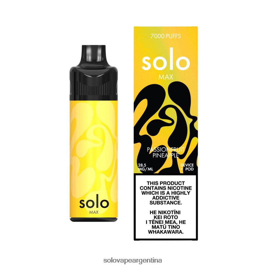 piña de maracuyá Solo MAX kit de cápsulas 4HNV8V69 | Vape Solo Flavours