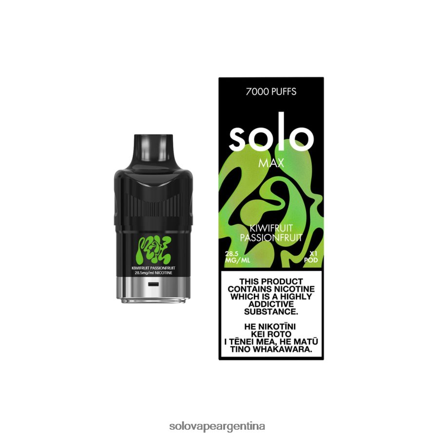 kiwi maracuyá Solo MAX vaina 4HNV8V90 | Solo Vape Review