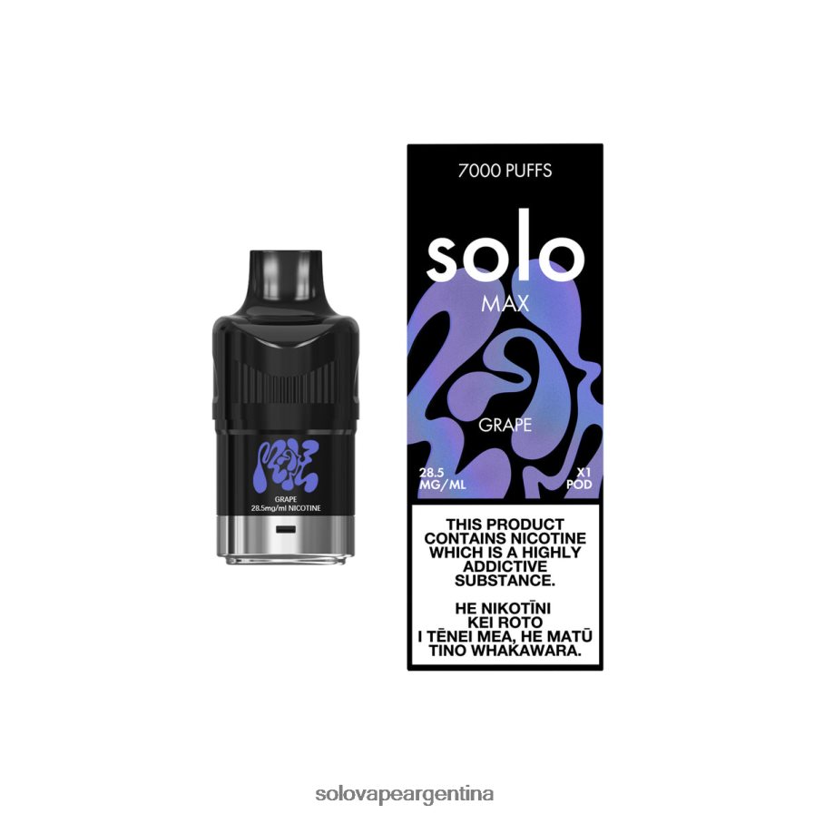 uva Solo MAX vaina 4HNV8V78 | Vape Solo Flavours