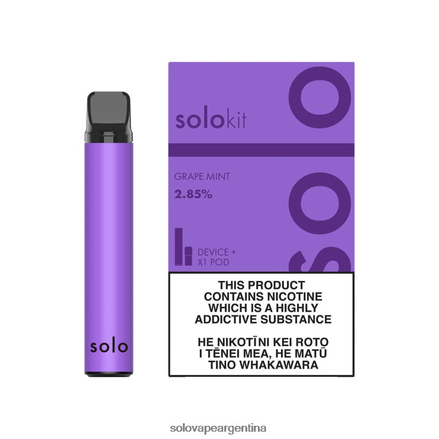 menta de uva Solo kit de cápsulas 4HNV8V45 | Solo Vape Review