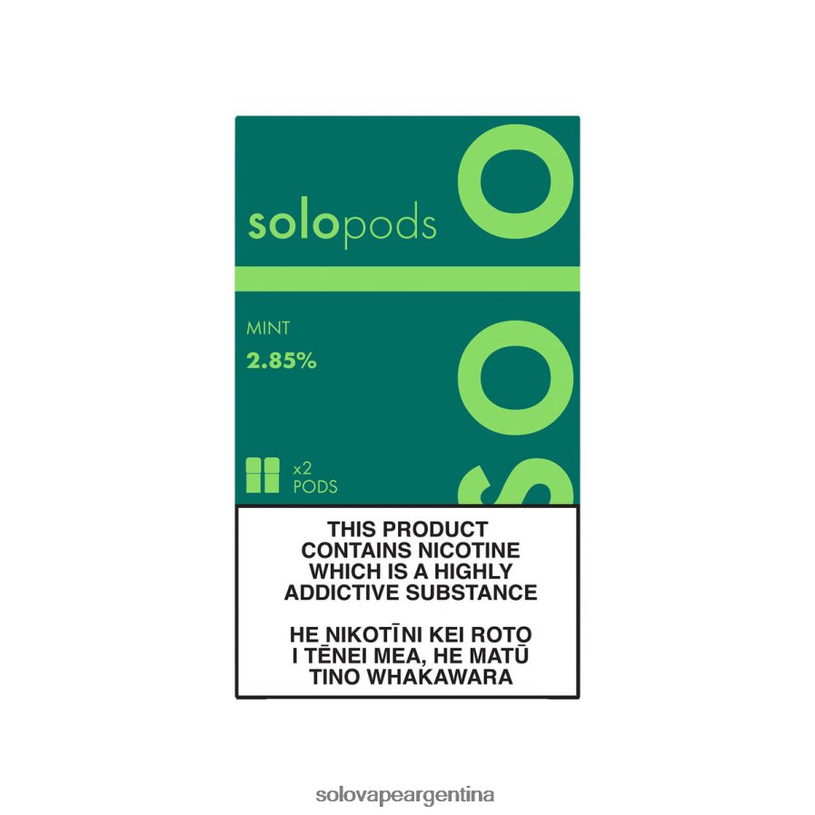 menta Solo paquete de 2 cápsulas de repuesto 4HNV8V52 | Solo Vape Near Me