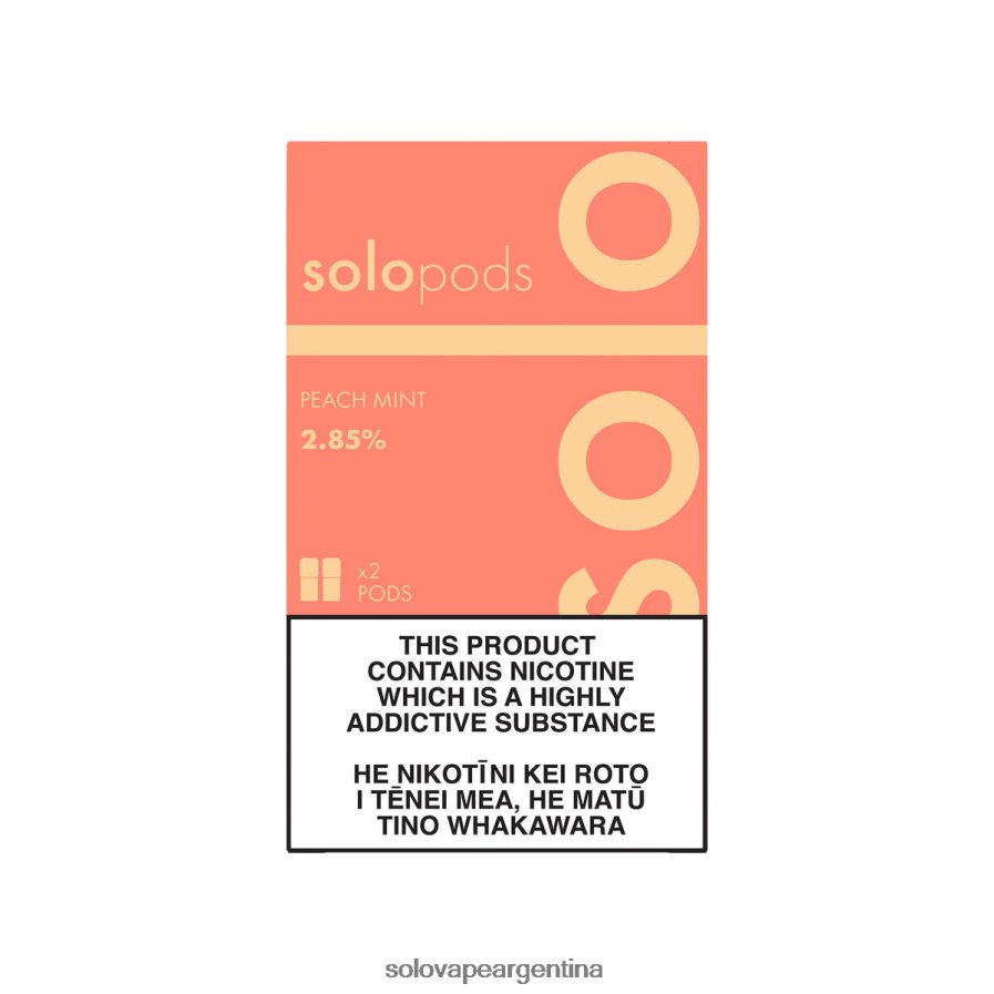 menta durazno Solo paquete de 2 cápsulas de repuesto 4HNV8V57 | Solo Vape Comprar
