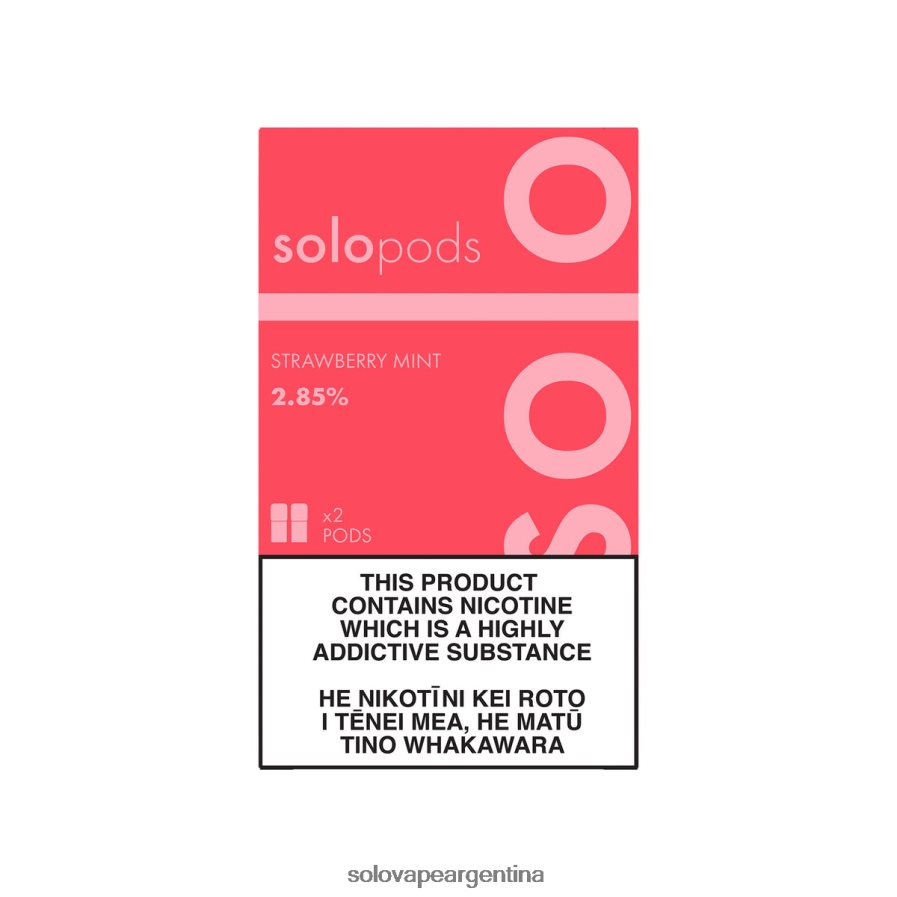 menta fresa Solo paquete de 2 cápsulas de repuesto 4HNV8V60 | Vape Solo Flavours