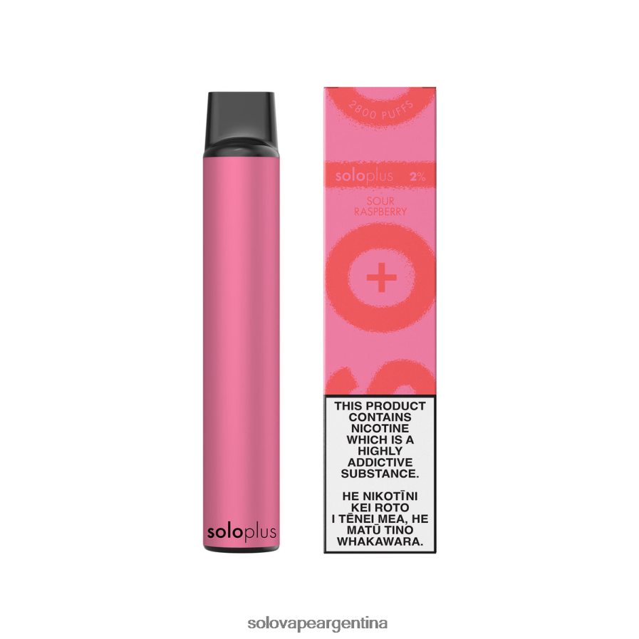 frambuesa agria Solo Plus vaporizador desechable 4HNV8V35 | Solo Vape Price
