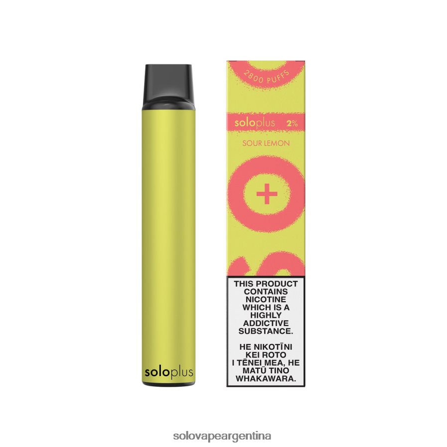 limón agrio Solo Plus vaporizador desechable 4HNV8V36 | Solo Vape Review