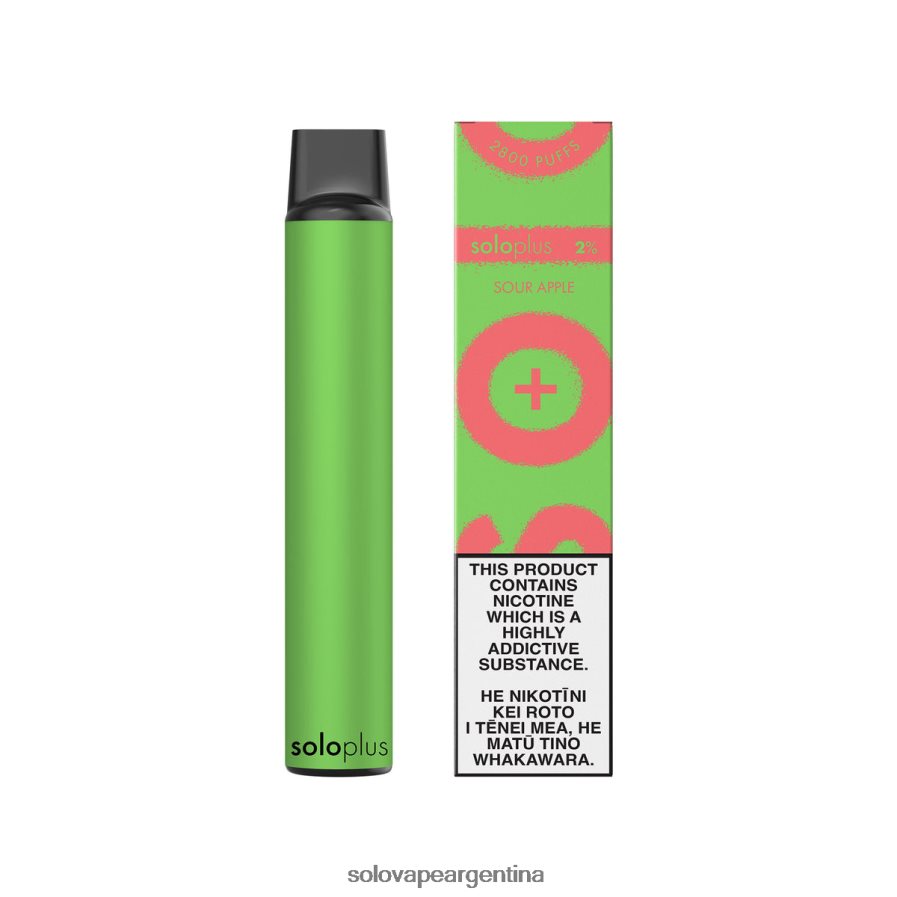 manzana agria Solo Plus vaporizador desechable 4HNV8V30 | Solo Vape Comprar