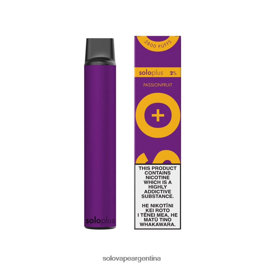 maracuyá Solo Plus vaporizador desechable 4HNV8V29 | Solo Vape Precio