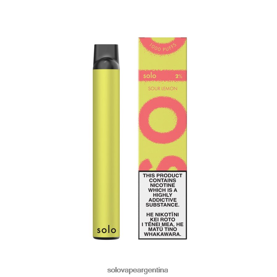 limón agrio Solo vaporizador desechable 4HNV8V12 | Solo Vape Comprar