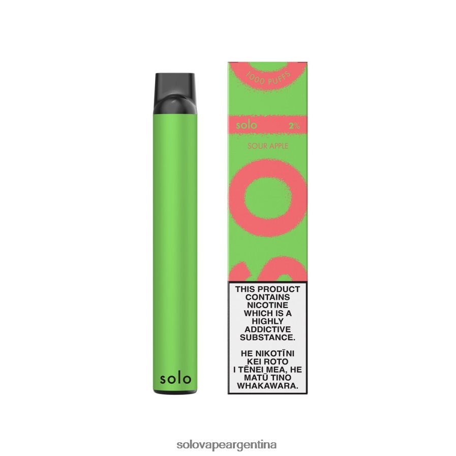 manzana agria Solo vaporizador desechable 4HNV8V5 | Vape Solo Sabores