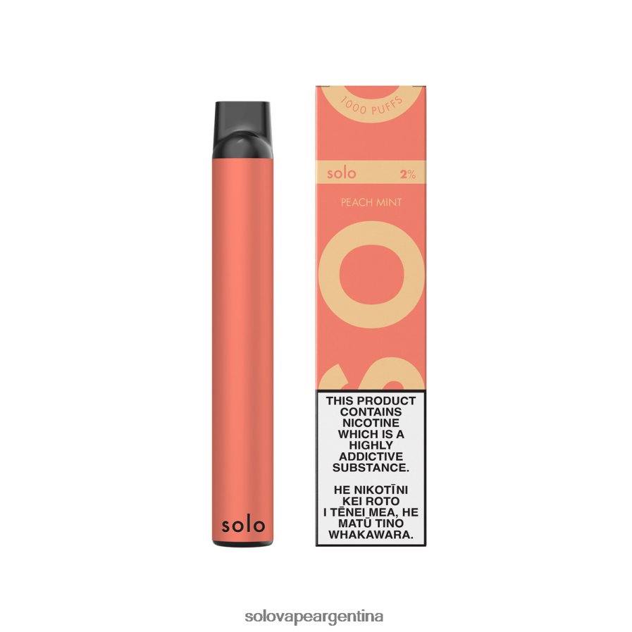 menta durazno Solo vaporizador desechable 4HNV8V6 | Vape Solo Flavours